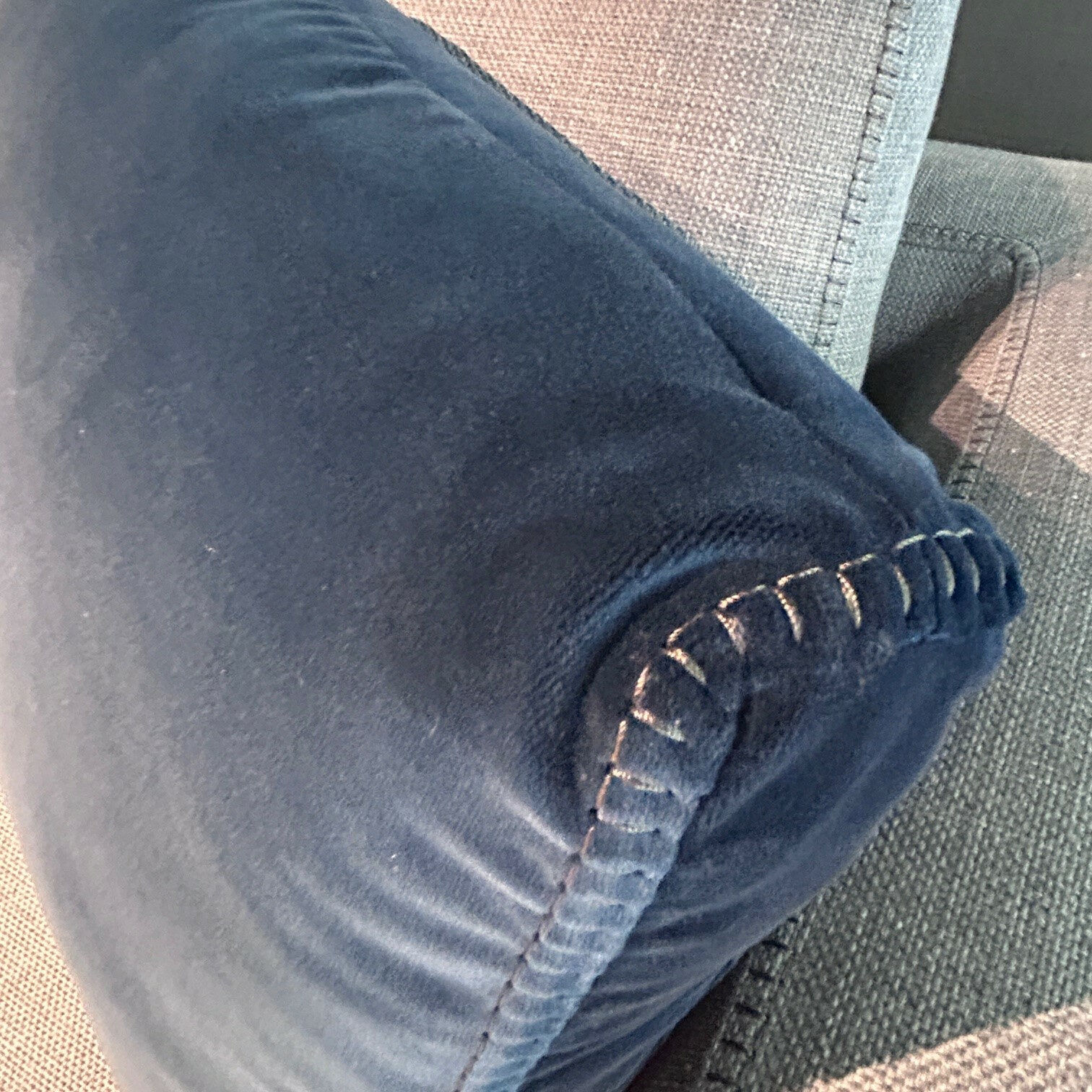 B&B Italia - Sofa Ray Stoff 2038258 Spora Stein Grau Füße Nickel Bronzefarben Inklusive Kissen - 8