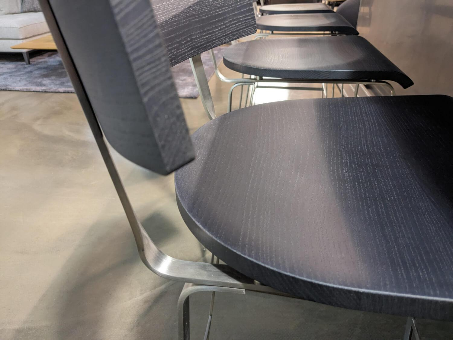 Arclinea - 4er-Set Barhocker Olimpia Sitz Eiche Grau - 8