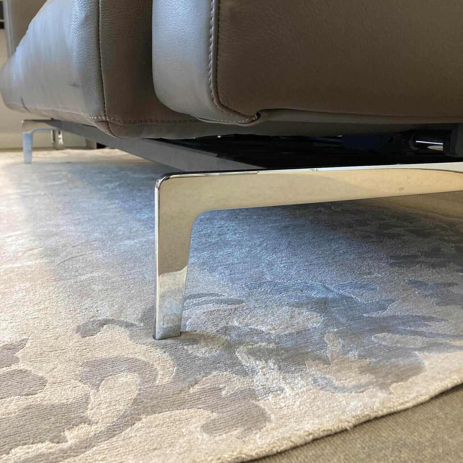 intertime-sofa-smart-leder-nevada-terra-grau-braun-verchromt-mit-schwenkbarem-armteil-a09c7394db4d Intertime - Sofa Smart Leder Nevada Terra Grau Braun Verchromt mit schwenkbarem Armteil - 2
