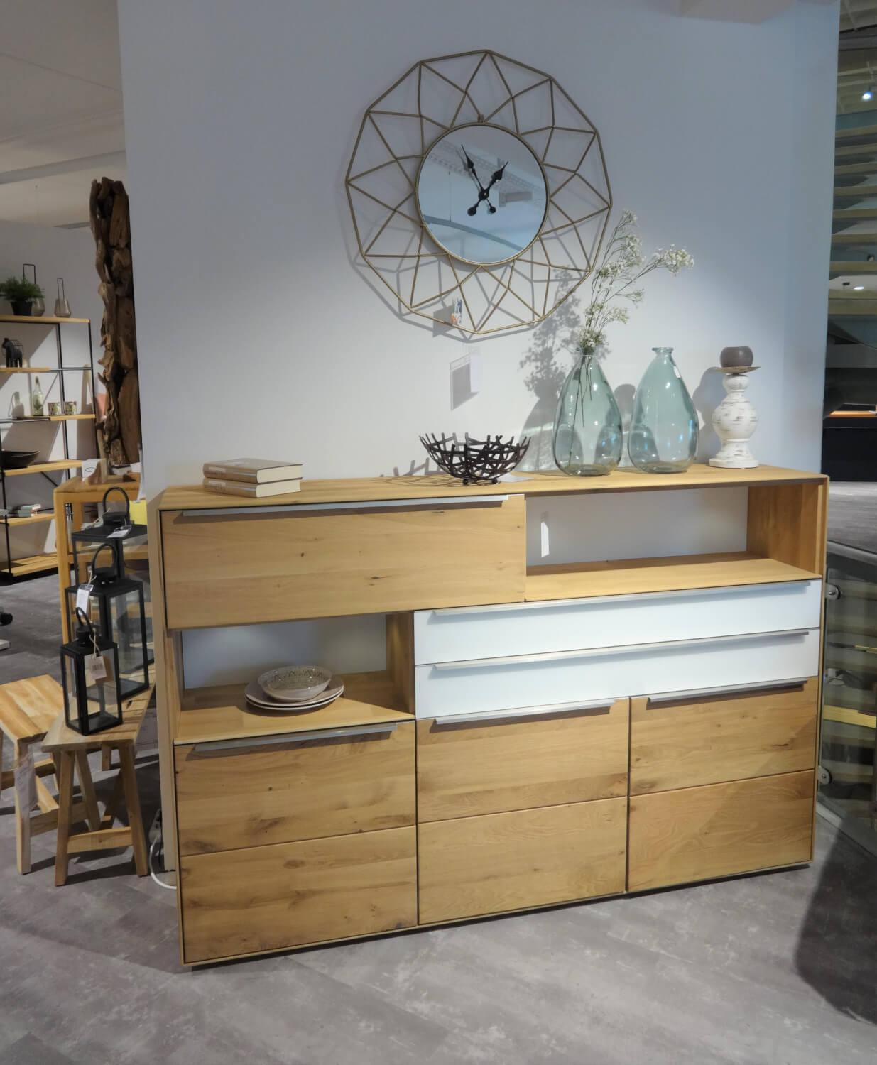 Decker - Highboard Ramos Asteiche Massiv Bianco - 6