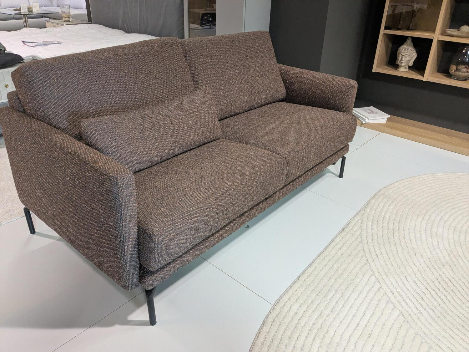 WK Wohnen - Garnitur Göteborg WK 593 Stoff 41 82 Ocker Braun Gestell Schwarz - 4