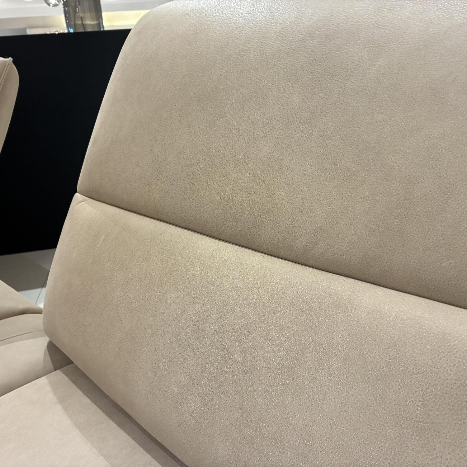 Koinor - Ecksofa Amy 2-Sitzer Leder A-India Jade Braun Füße Kunststoffgleiter - 5