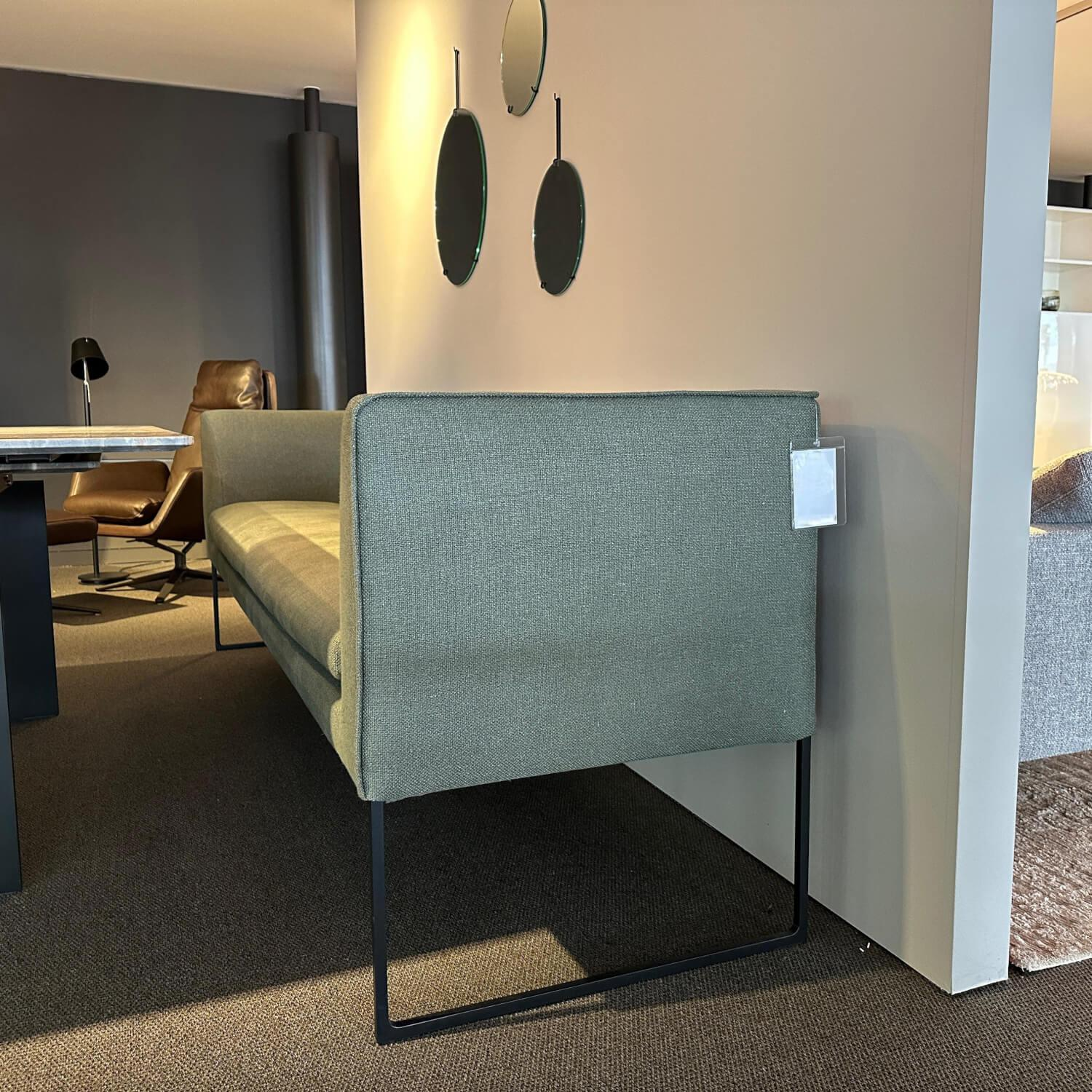 COR - Polsterbank Mell 11243 Stoff 8303 Schilfgrün Metallgestell Schwarz Pulverbeschichtet Inklusive Kunststoffgleiter - 5