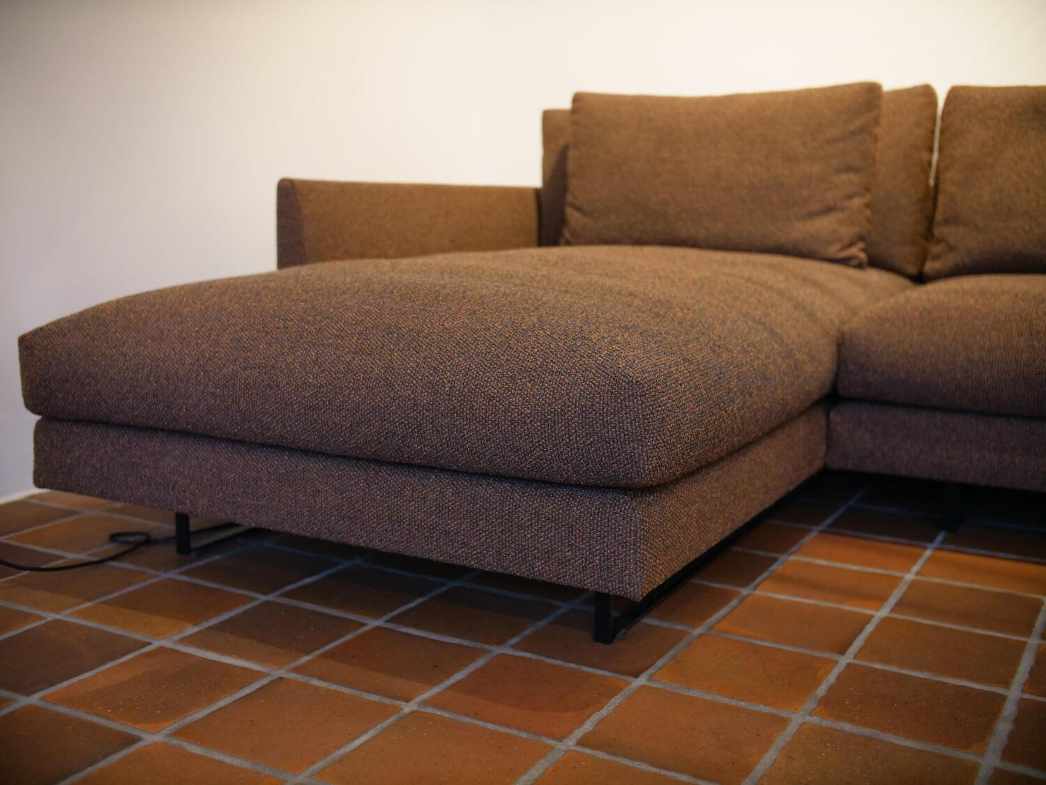 Montis - Ecksofa Axel XL Bezug Stoff Monza Melange S 30 Braun Inklusive 3 Rückenkissen - 4