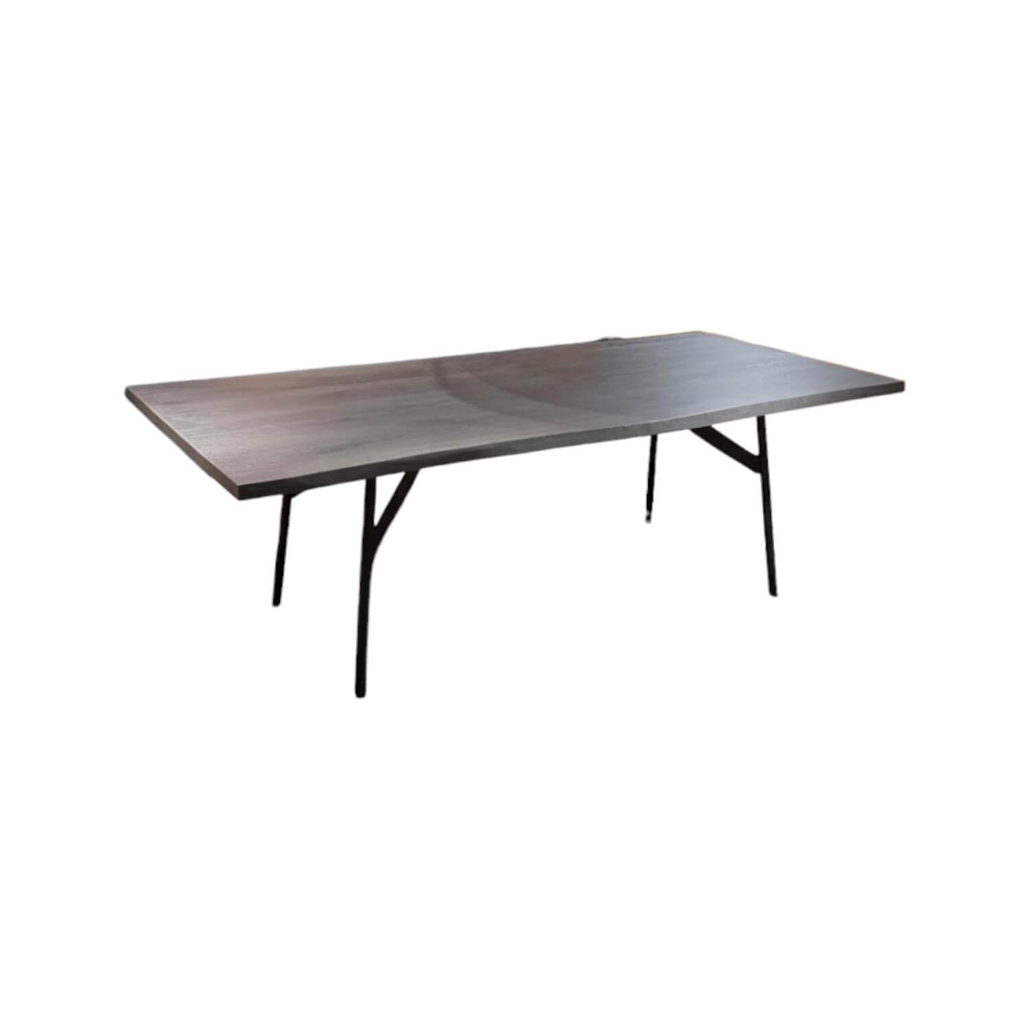 himolla - Esstisch Dining 1474 Platte Wildeiche Treibholz Schwarz Gestell Metall Anthrazit Pulverbeschichtet - 1