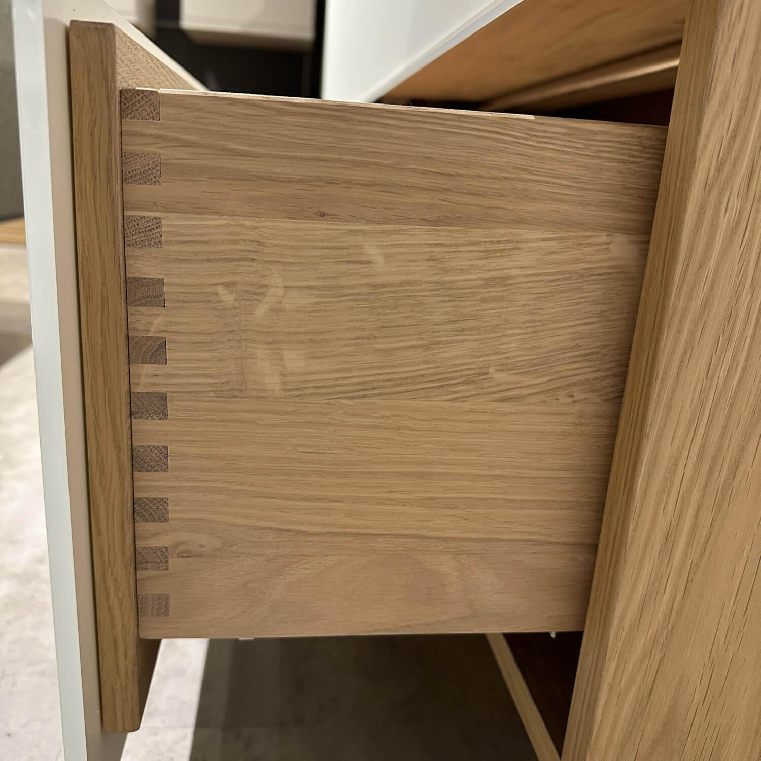 Voglauer - Sideboard Veron In Wildeiche Geölt Front In 2305 Glas Optiwhite - 10