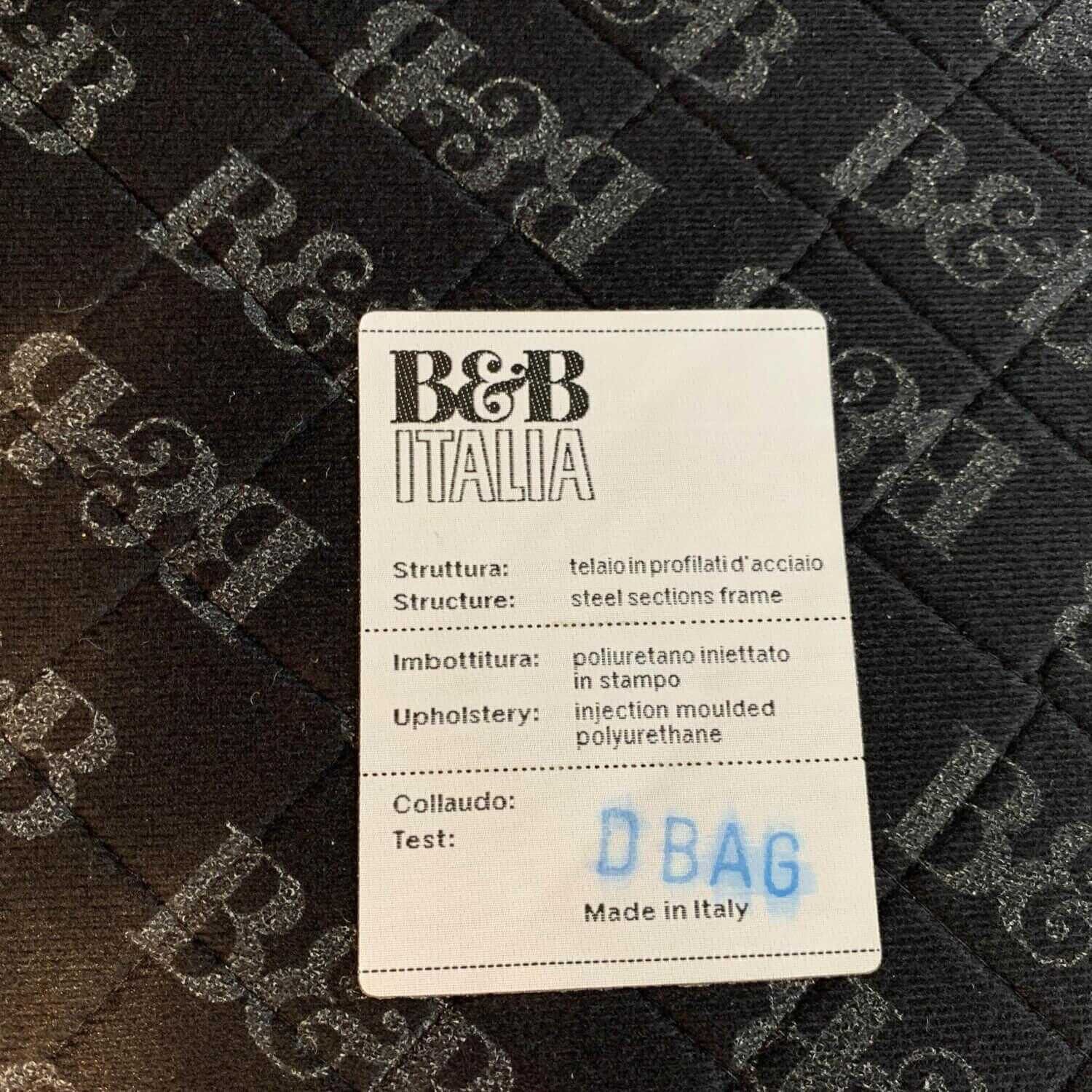 B&B Italia - Ecksofa Charles Stoff Samara Super Anthrazit Füße Edelstahl Anthrazit - 6