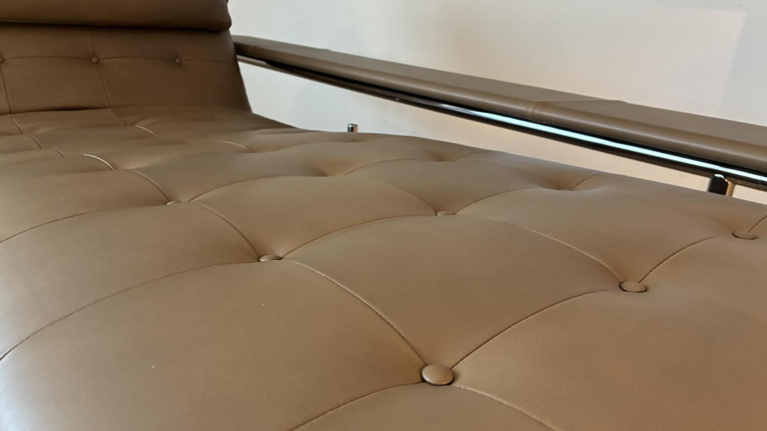 IP Design - Liege Day Bed Campus IP44 Leder Muscat Braun Gestell Stahl Chrom - 2