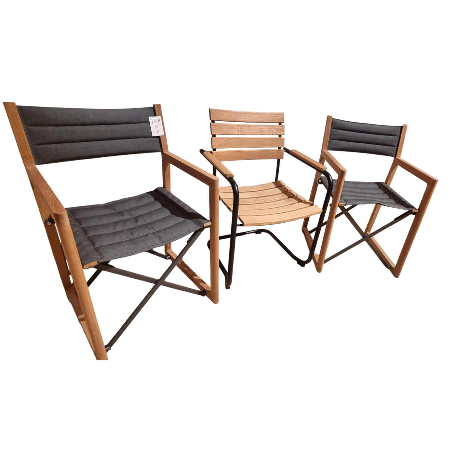 Weishäupl - 3er-Set Stuhl Loft Stuhl Prato Teak Massiv - 1