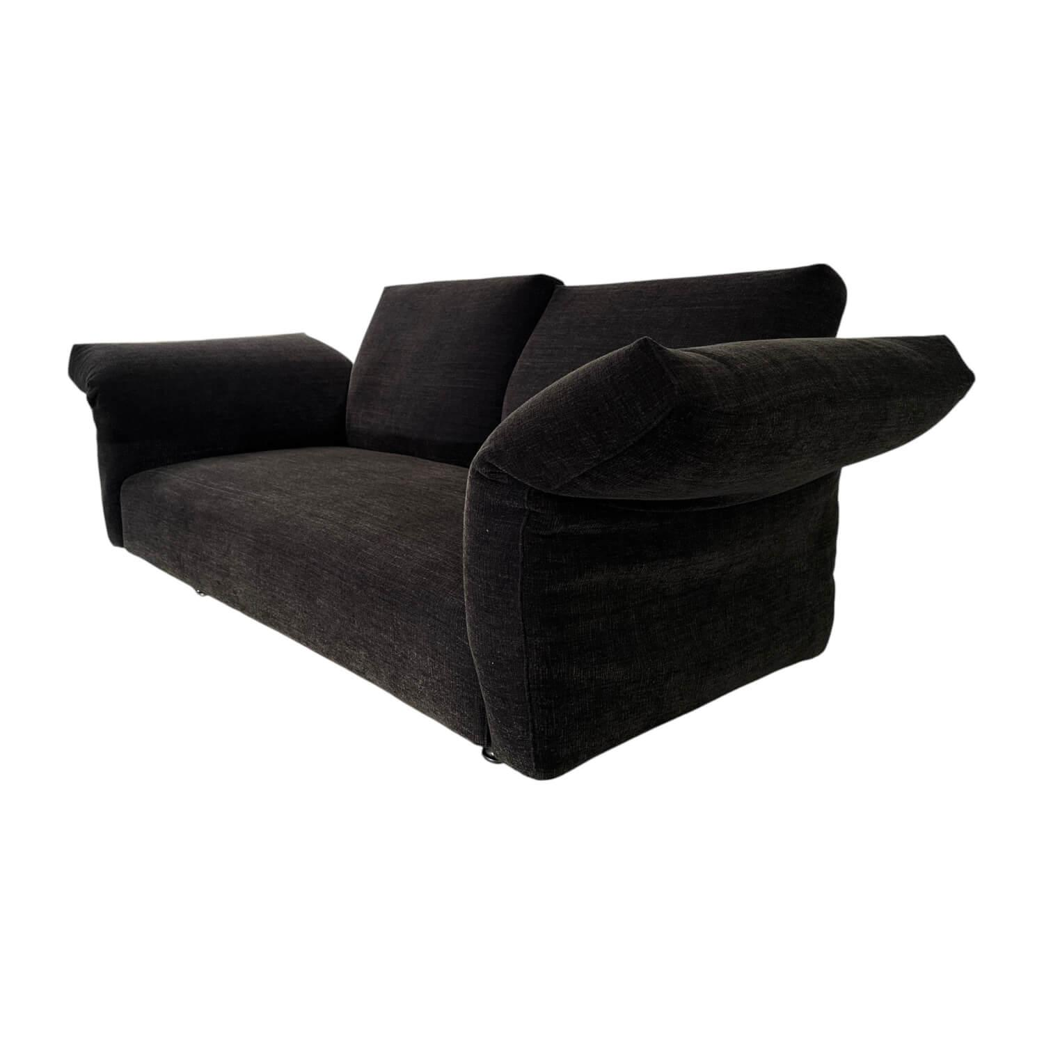 Edra - Sofa Essential Stoff S 6862 Schwarz Mit Abnehmbarem Bezug - 1