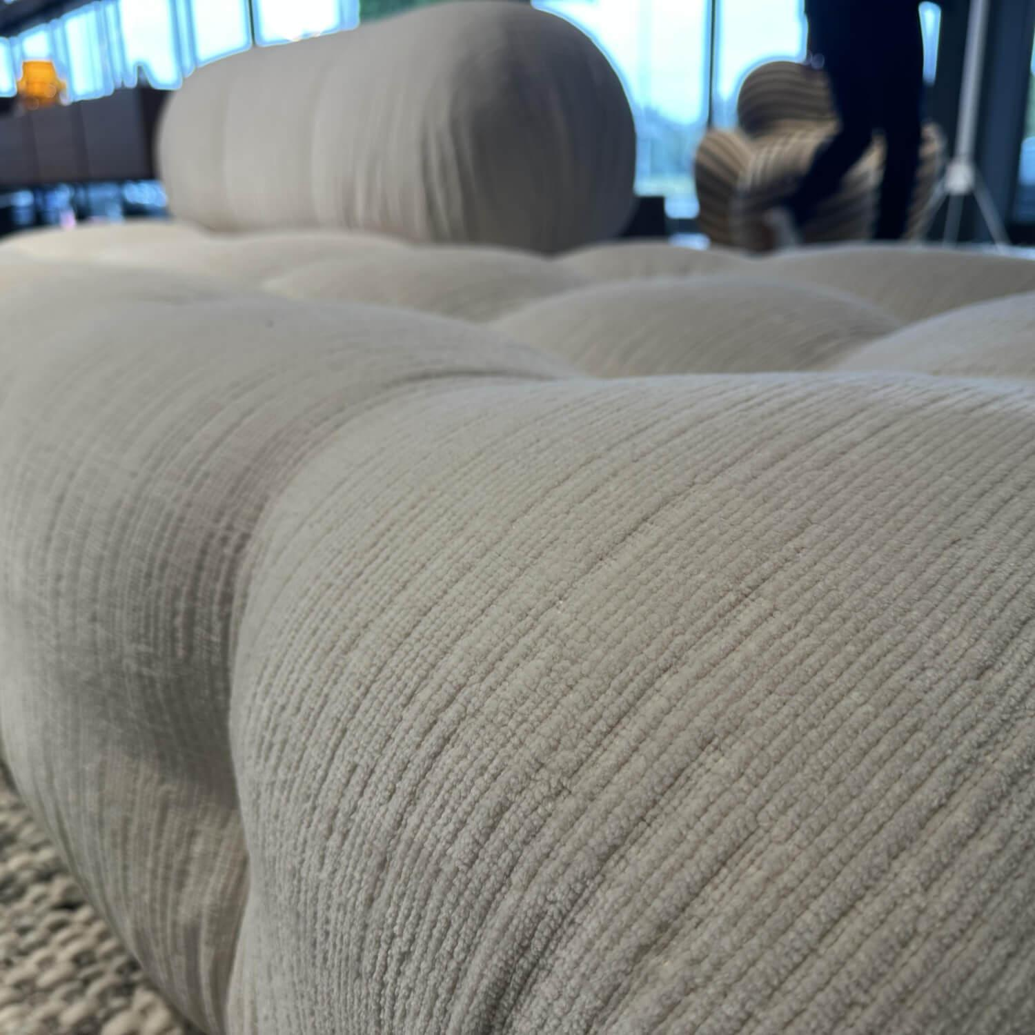 B&B Italia - Sofa Camaleonda Stoff 103 Enia Elfenbein Weiß Füße Buchenholz Natur Inklusive Hocker - 6