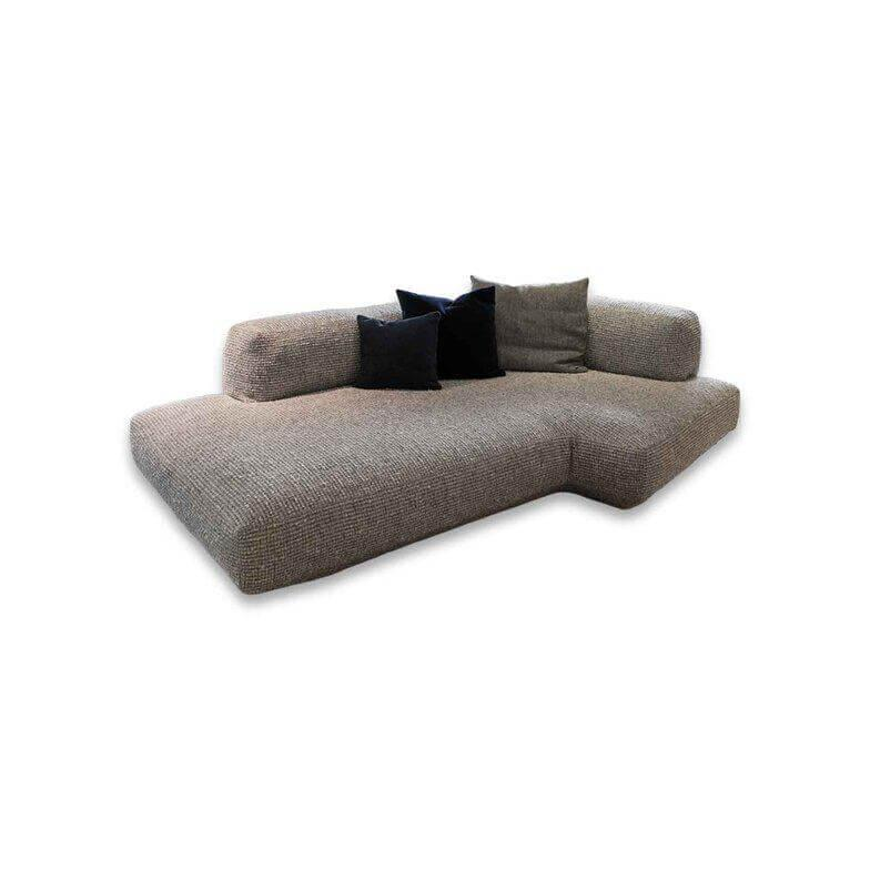 Flexform - Sofa Loungescape Stoff Ellie Fianco 227 Grau Mit Gleitern - 1