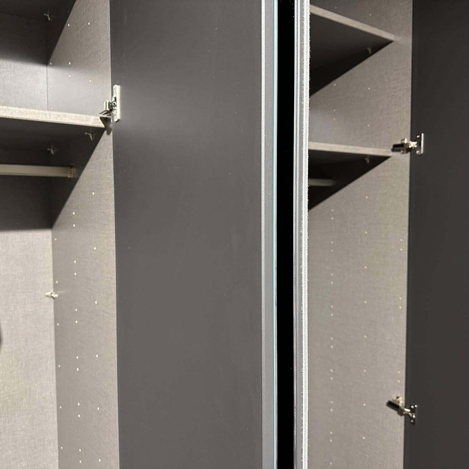 Nolte - Einbaukleiderschrank Concept Me 100 Korpus L1 Basalt Grau Front G57 Grauspiegel - 9