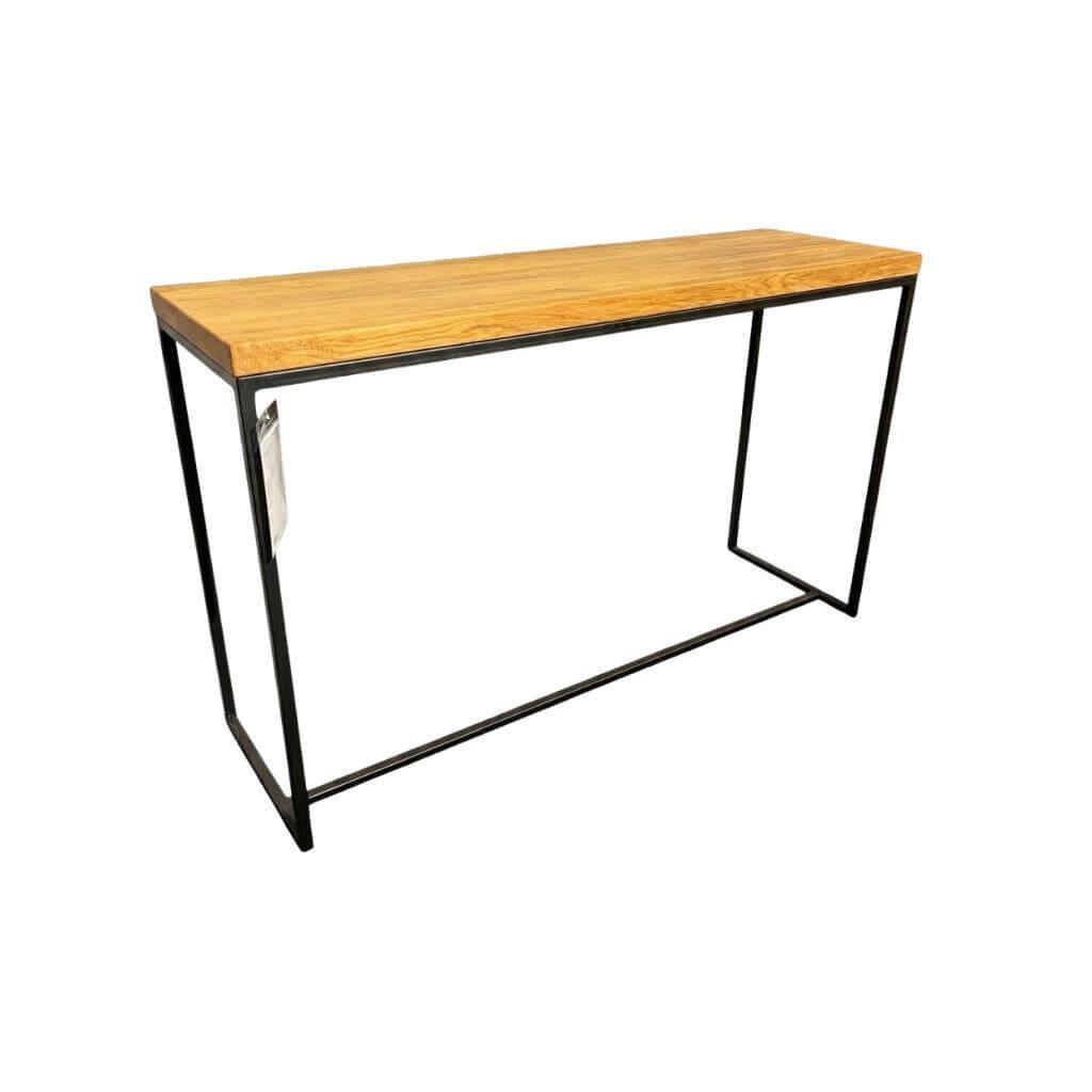 Natura - Konsole Farmingdale Oberfläche Natur Eiche Geölt Gestell Metall Schwarz - 1