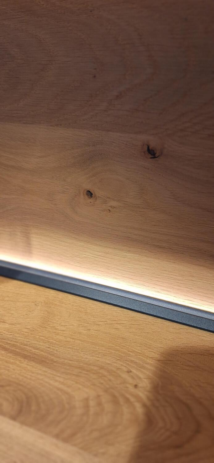 Venjakob - Wohnwand X6 Plan Lack Anthrazit Matt Absetzung Eiche Rustico Hell Geölt - 5