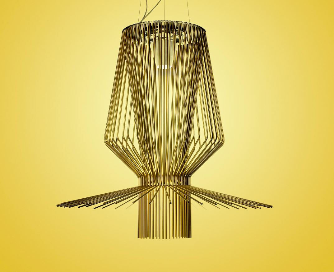 Foscarini - Pendelleuchte Allegro Assai Sospensione Aluminium Lackiert Gold - 1