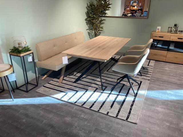 Anrei - Essgruppe Vivo Esstisch Asteiche Massiv Weiß Geölt - 3