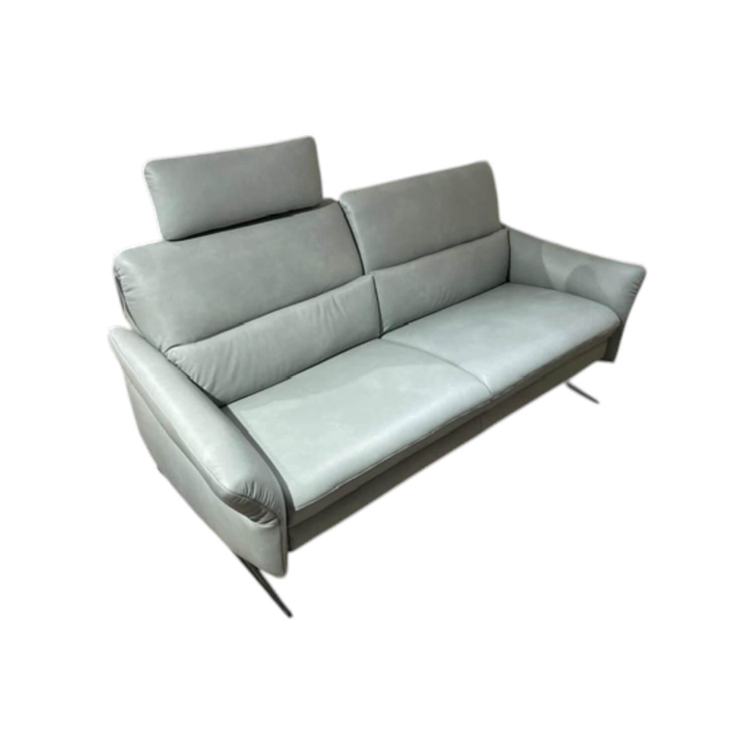 himolla - Sofa Cumurex 6270 Leder 22 Soft Nappa Jade Blau Gestell Metall Schwarz Pulverbeschichtet Inklusive Kopfstützen - 1