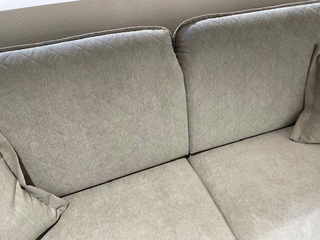 Nehl - Sofa 2-Sitzer Collin Stoff Austin Silber Uni Und Gesteppt - 3