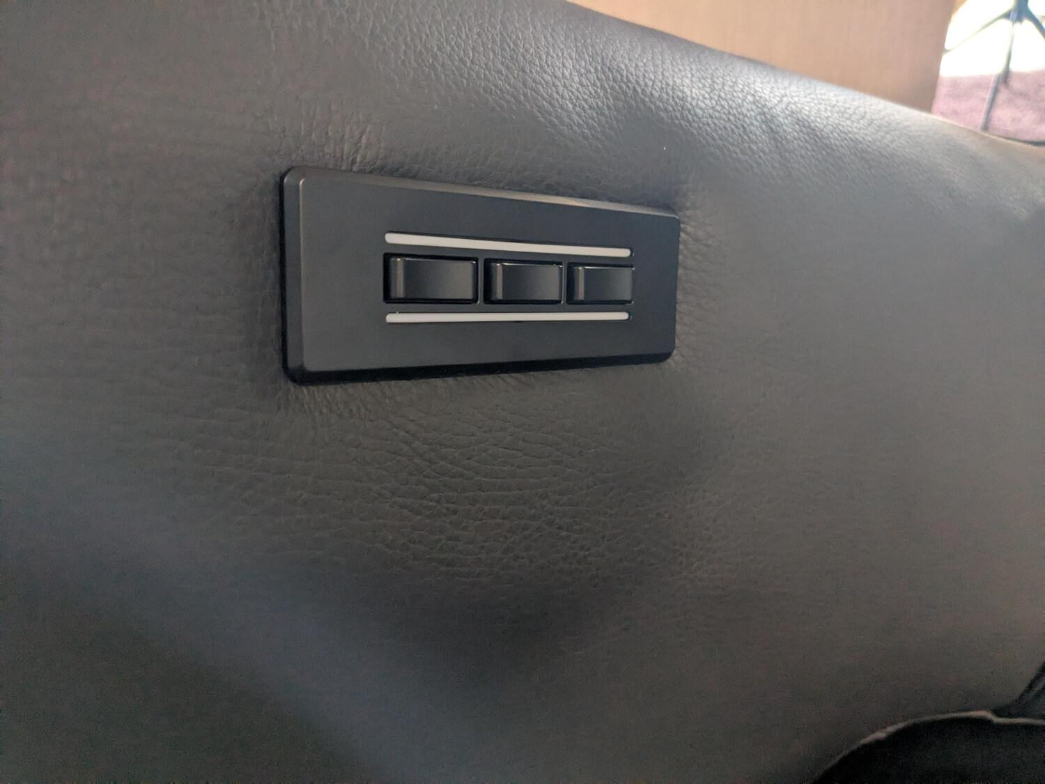 WK Wohnen - Sessel WK687 Bosso 7321 Leder Dino Schwarz mit motorischen Funktionen - 13