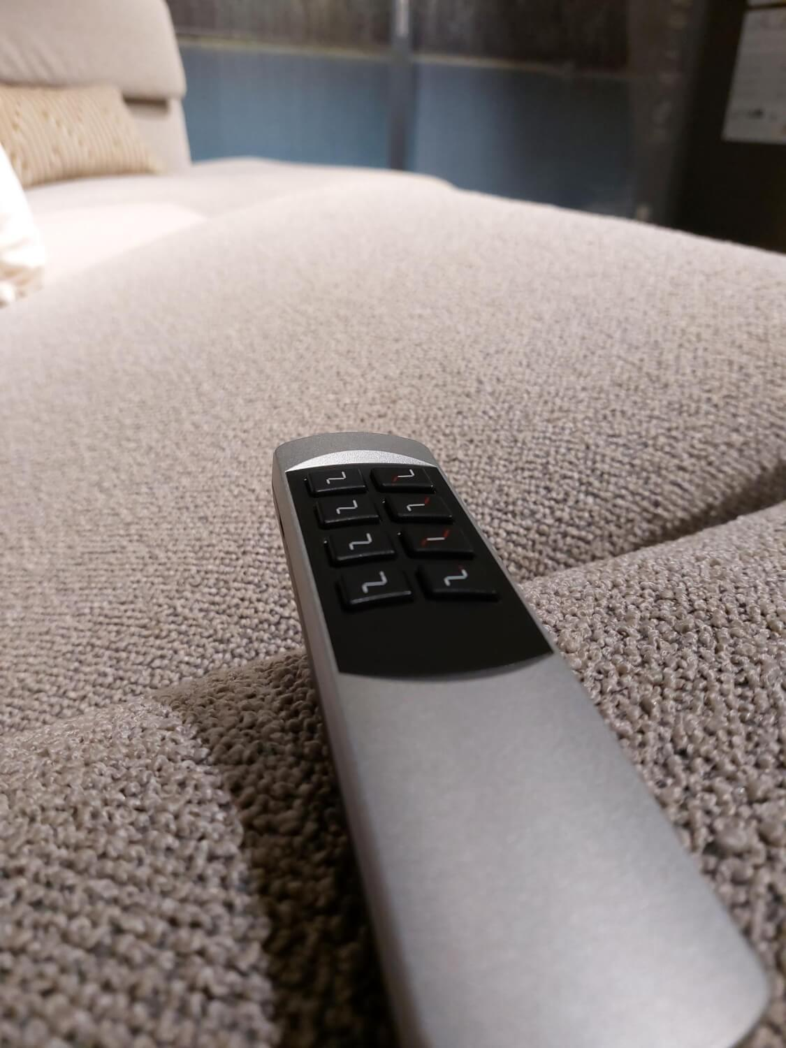 Global - Ecksofa Global Managa Stoff Space Nature Beige Metallfuß Schwarz Rund - 6