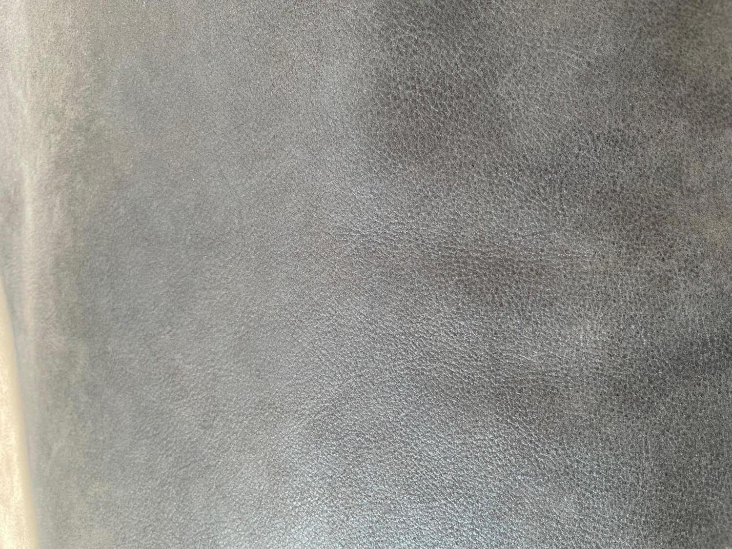 Edra - Sessel Chiara Leder PLX Tessuto 9620 Anthrazit Gestell Und Füße Stahl Verchromt Mit Hocker - 8