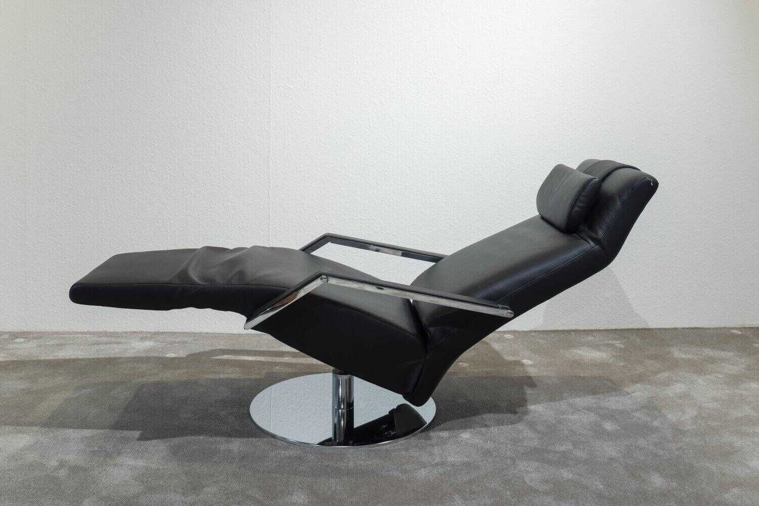 Relaxsessel Relax RE 400.15 Leder Schwarz Relaxfunktion