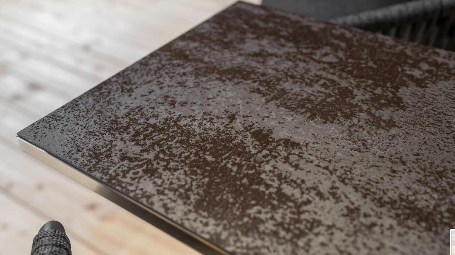 Gescova - Set of 4 chairs Gabon anthracite dark gray Alu Charcoal - 3