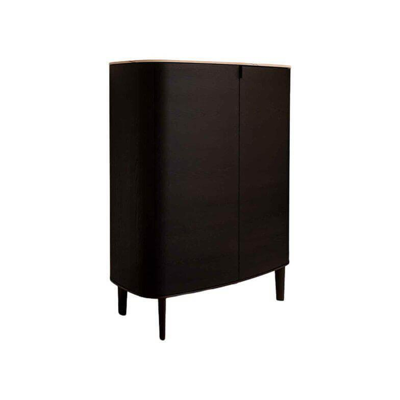 Poliform - Anrichte Symphony Ulme Schwarz Abdeckplatte Marmor Zecevo Matt - 1