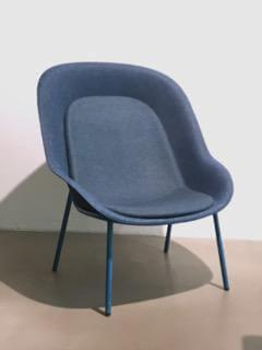 DeVorm - Sessel Nook Lounge Chair Schale Filz Blau Gestell Stahl Pulverbeschichtet Schwarz - 3