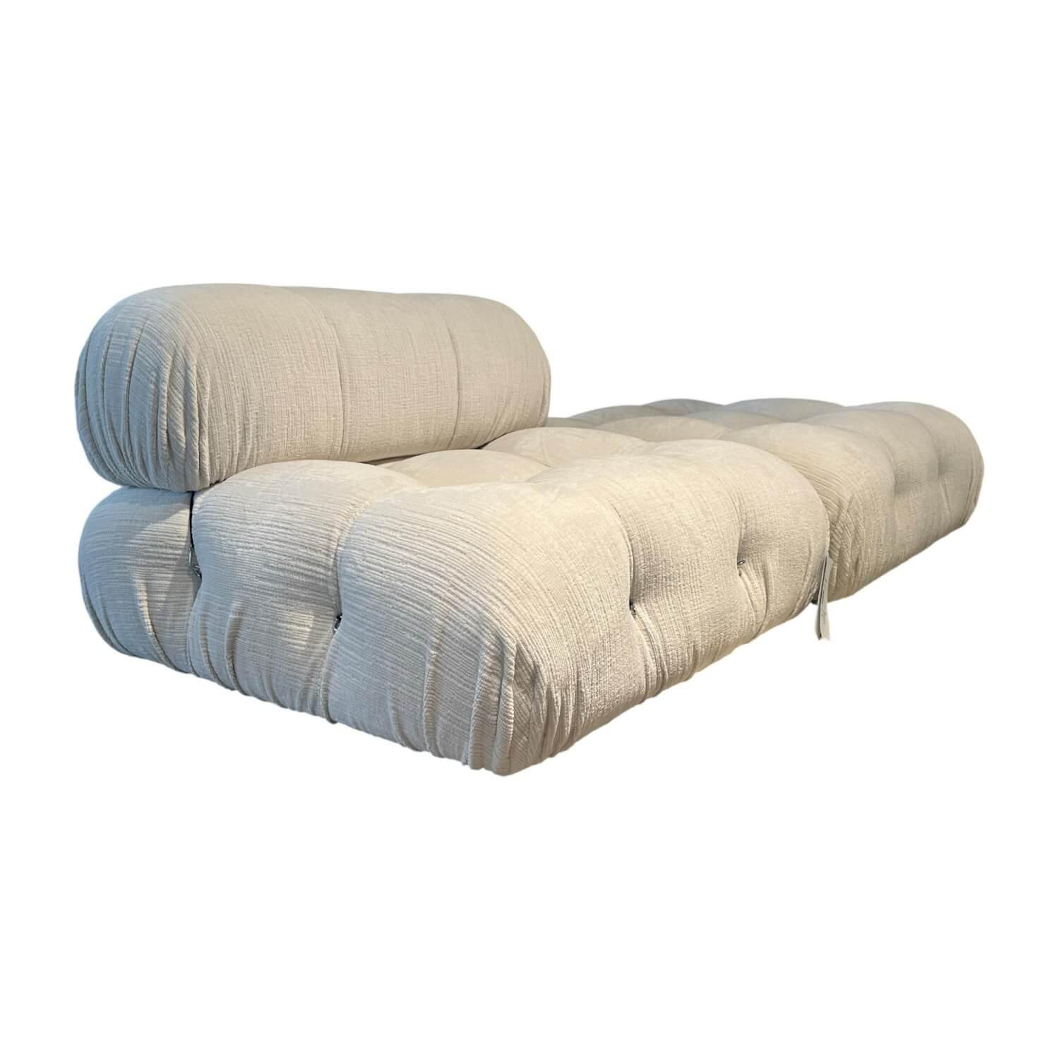 B&B Italia - Sofa Camaleonda Stoff 103 Enia Elfenbein Weiß Füße Buchenholz Natur Inklusive Hocker - 1