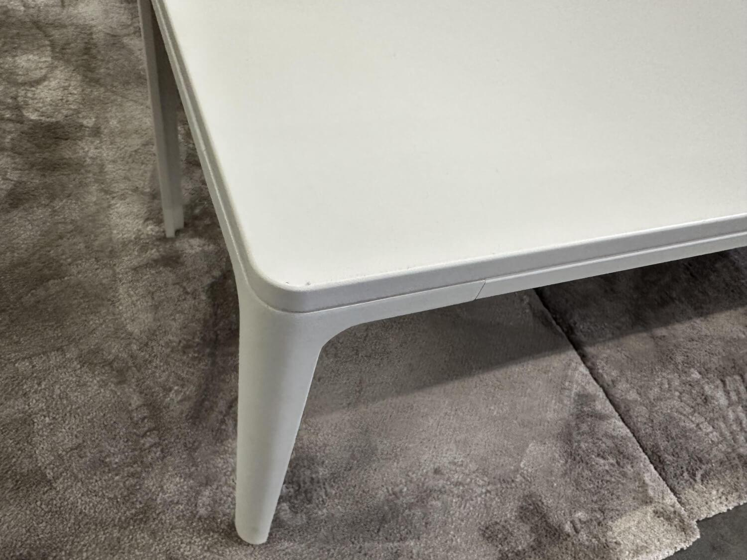 Vitra - Couchtisch Plate Tischplatte MDF Weiß Untergestell Weiß Pulverbeschichtet - 2