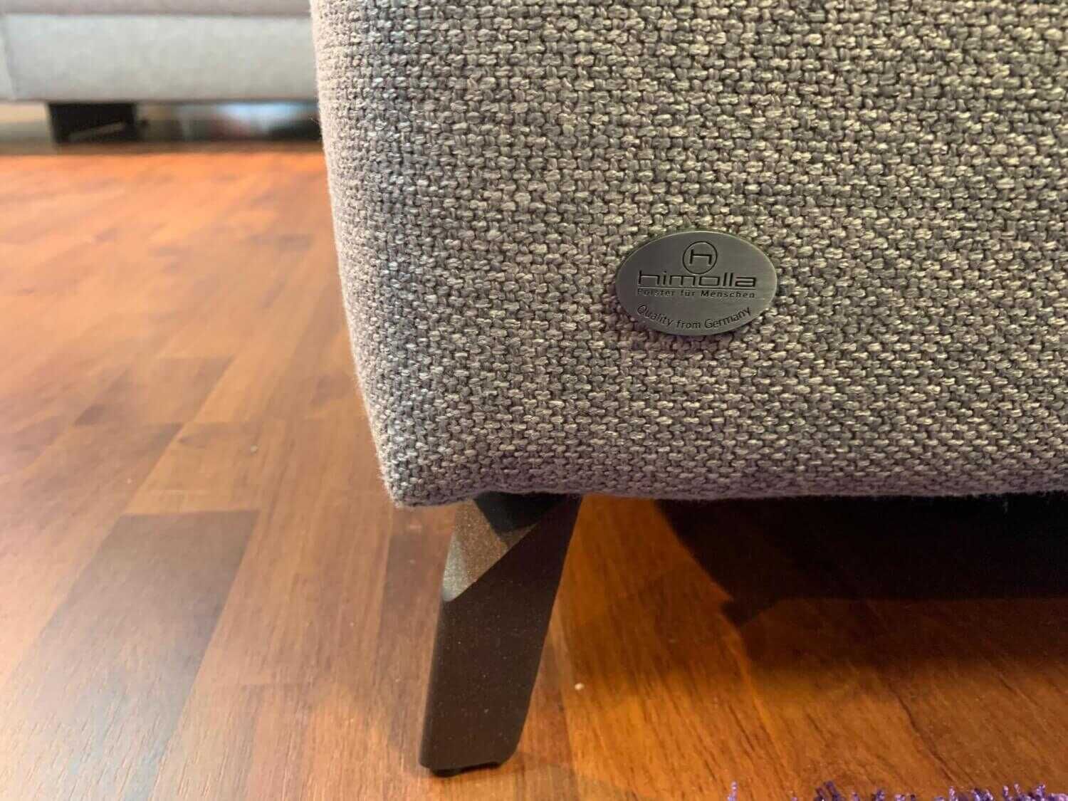 himolla - Ecksofa 1061 Stoff 14 Bodflu8 Gletscher Superlastic Med Fuß 68 Bronze - 5