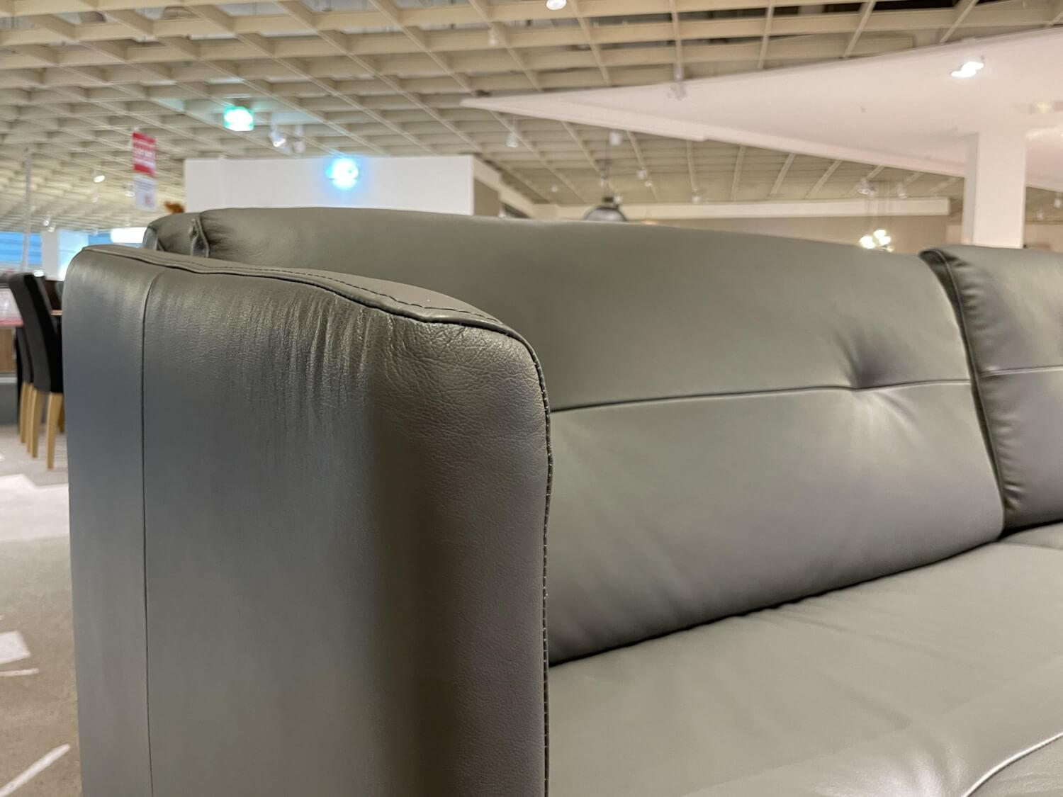 Stressless - Sofa 3-Sitzer Lime Leder Paloma Metal Grey Gestell 33 Natural - 6