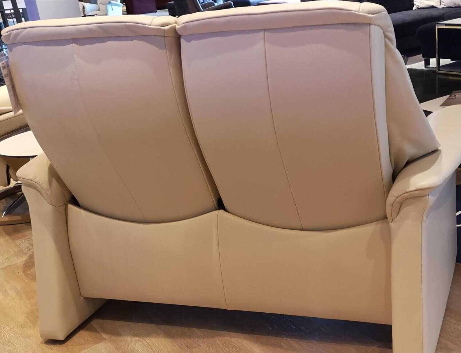 Stressless - Sofa Lux mit Relaxfunktion LegComfort Leder Cori Vanilla - 4