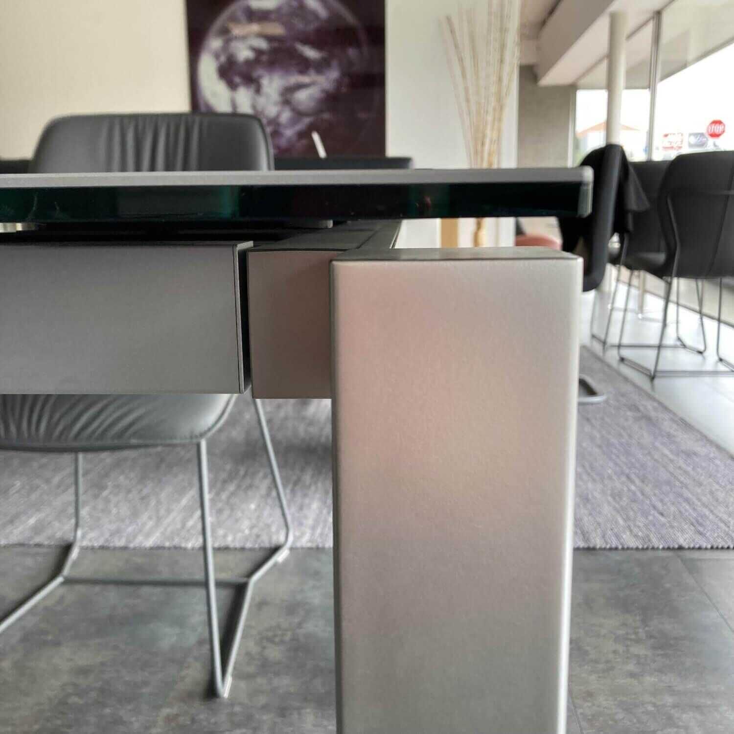 Ronald Schmitt Design - Esstisch P2384 Access Keramikplatte Zement Dunkel Ausziehbar - 8