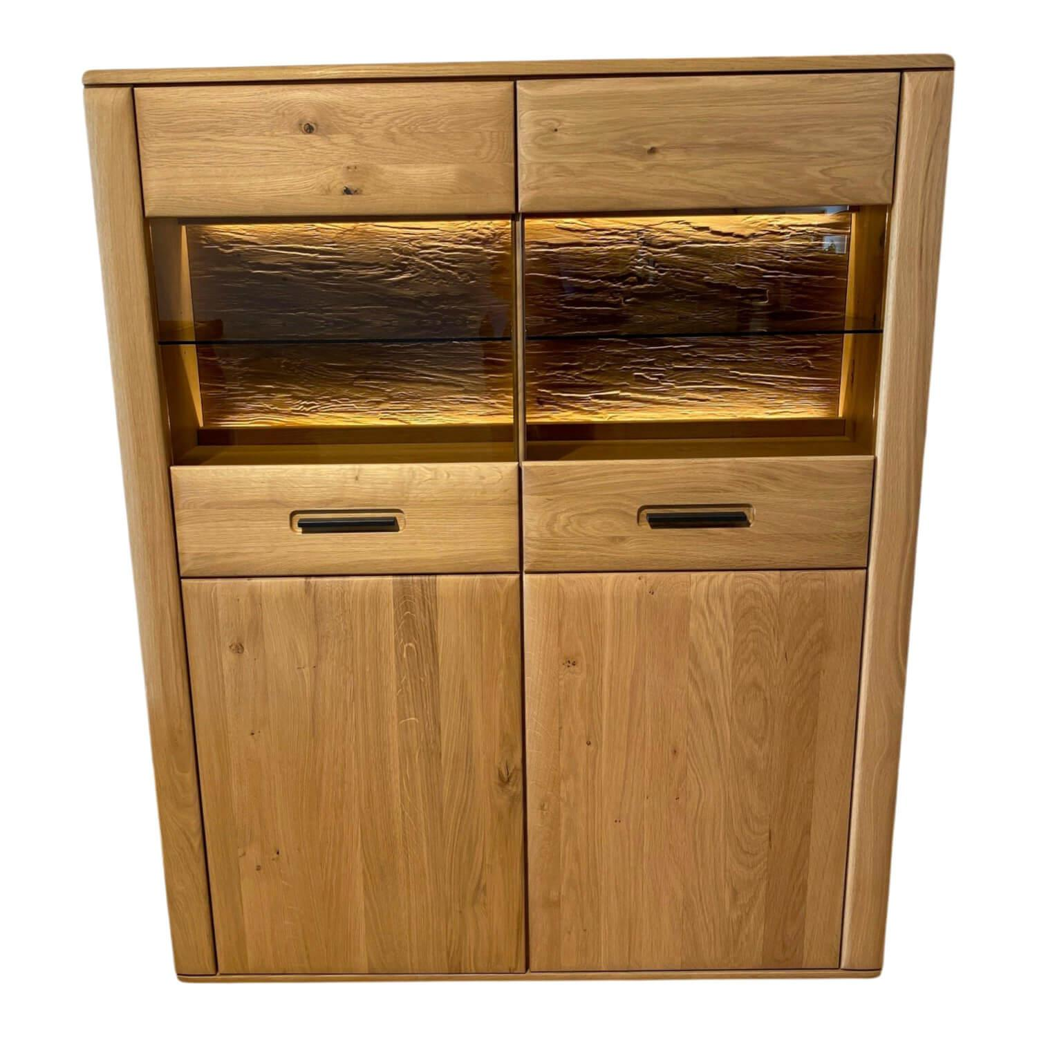 MCA Furniture - Highboard Modell Alento Ast-Balkeneiche - 1