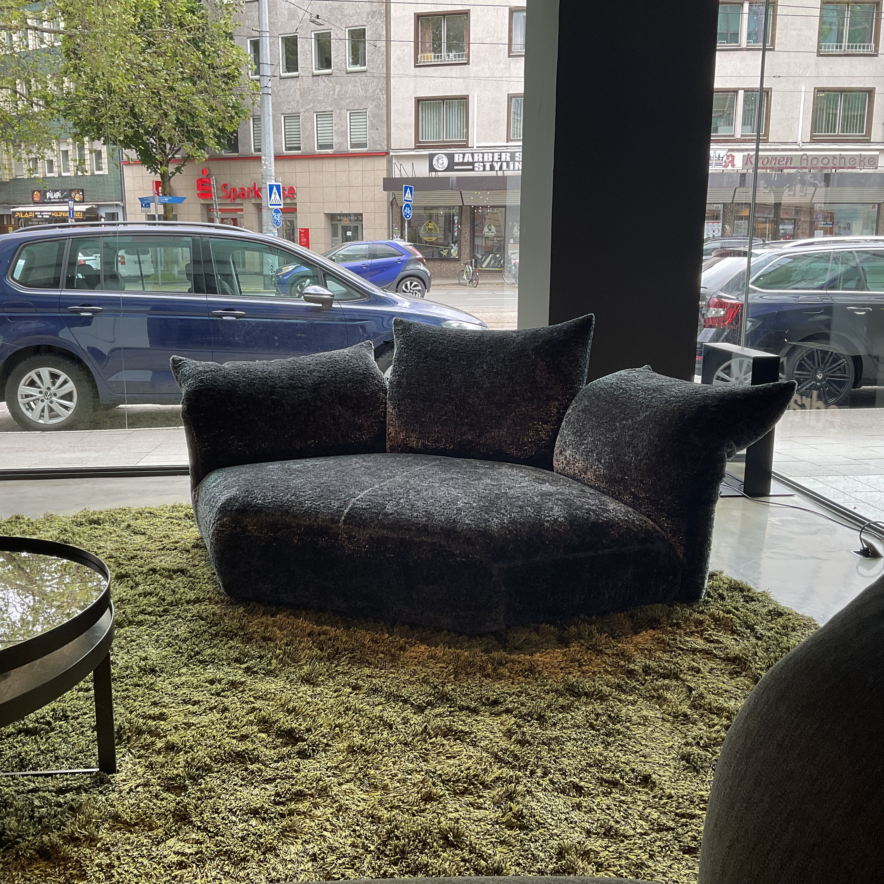 Edra - Sofaelement Standard Stoff W Minerals 1936 69 Blau Mit Klappbaren Lehnen - 4