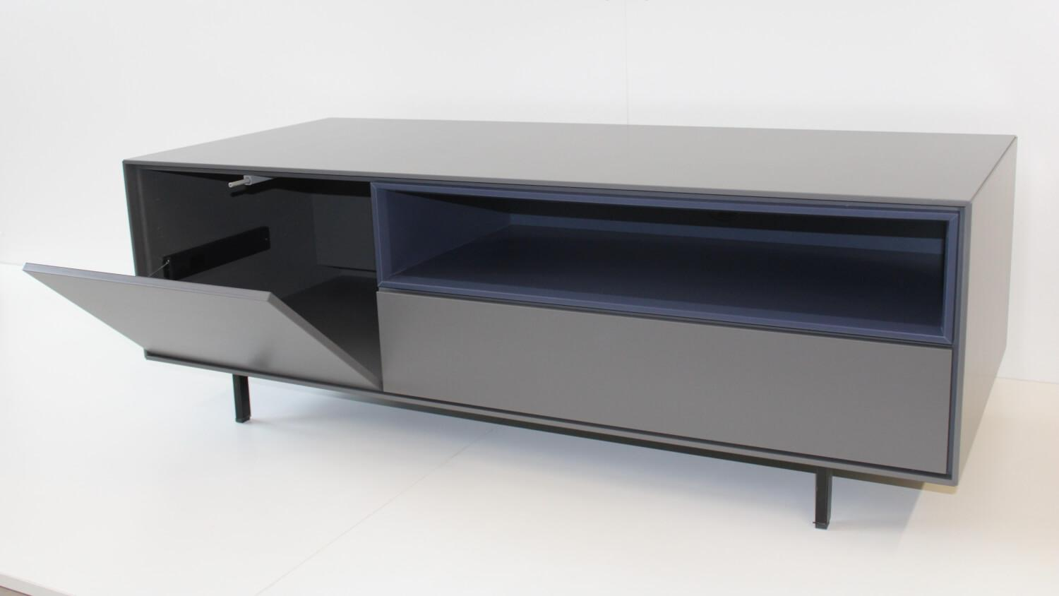 Schönbuch - TV-Möbel Korpus 66 Granit Gestell Schwarz - 1