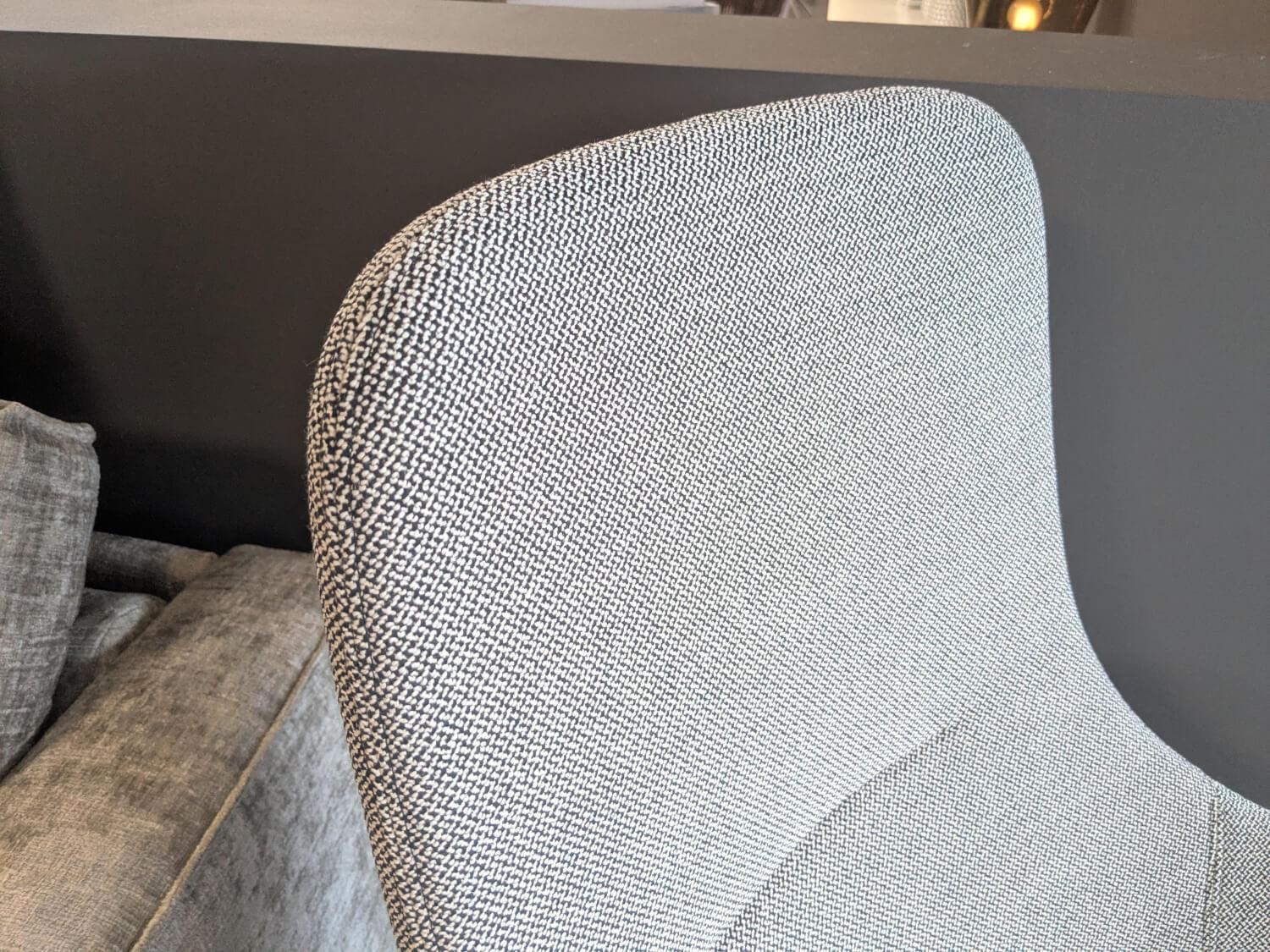 Vitra - Sessel HAL Lounge Chair Stoff Credo Salt n Pepper Grau mit Hocker - 6