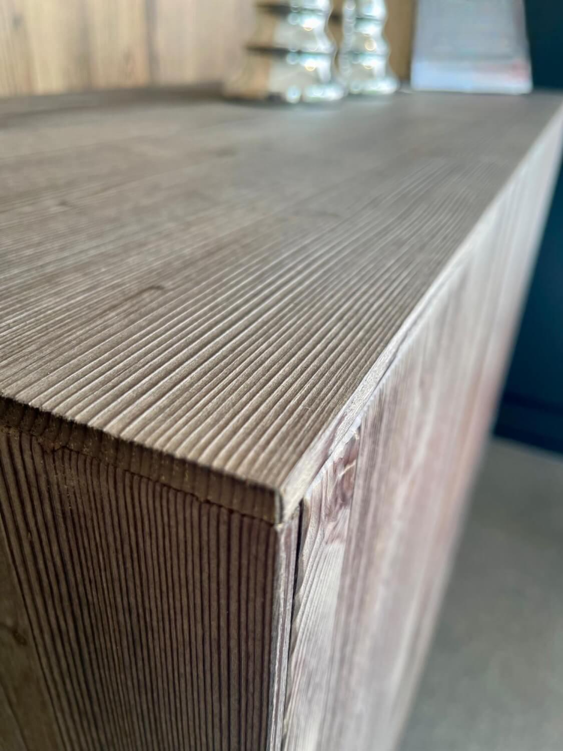 Anrei - Highboard Puro Massivholz Bergfichte Mit Naturstein Einlagen - 2