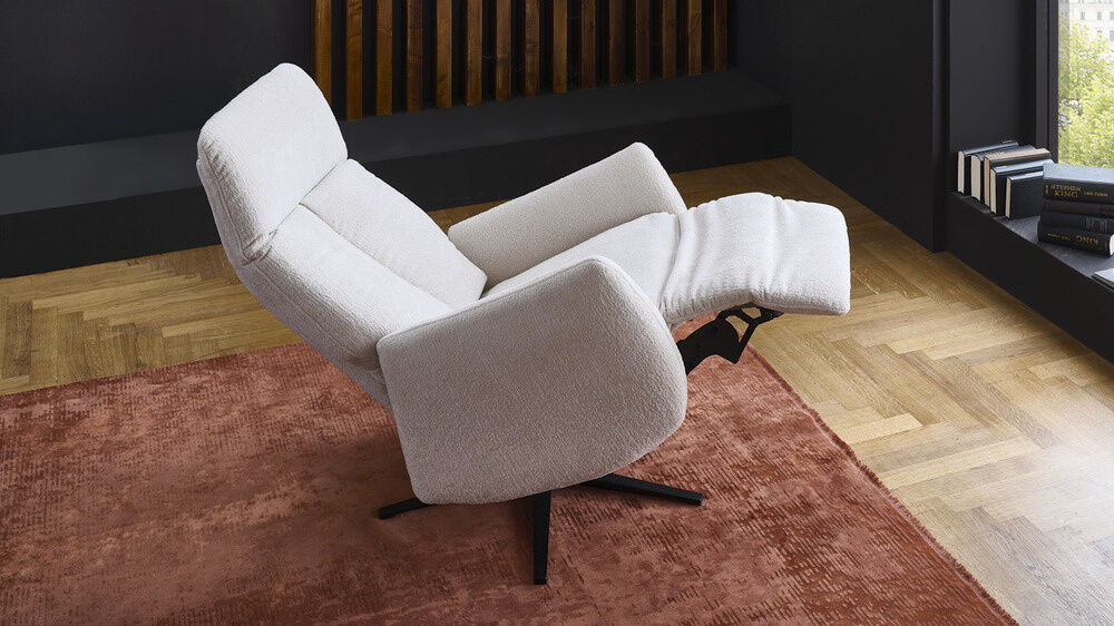 Ponsel - Relaxsessel LS25 Malito 2-Motorisch Stoff 0717/07 Sternfuß Metall Schwarz - 5