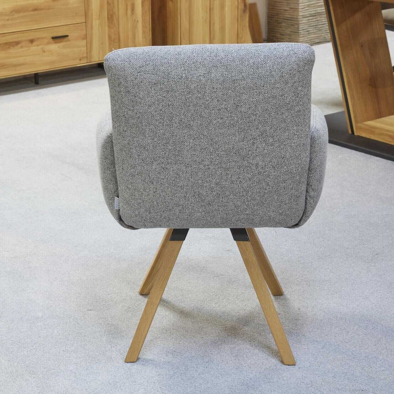 Natura - 6er-Stuhlgruppe 2 Mit Armlehne 4 Ohne Armlehne Stoffkombinationn Fiesta Grau - 9