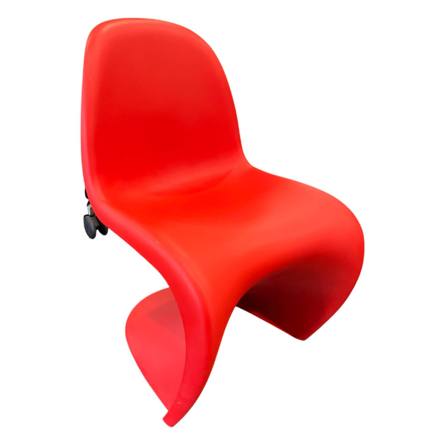 Vitra - Stuhl Panton Chair Sitzschale Polypropylen Classic Red Rot Stapelbar - 1