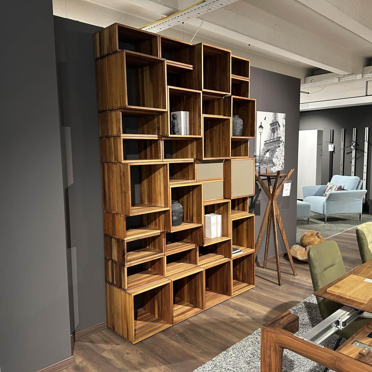 Riva1920 - Regal Freedom Nussbaum Geölt Fronten Eisen Lackiert Mit Türen Und Schubalden - 7