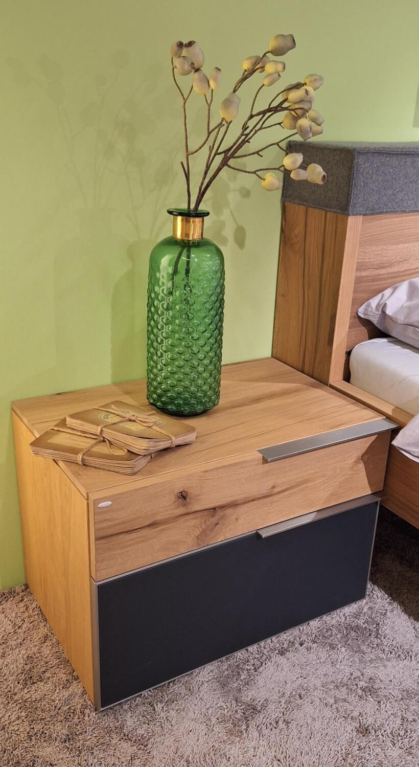 Voglauer - Schlafzimmer V Alpin Sleeping Eiche Altholz Glas Anthrazit Mit Beleuchtung - 16