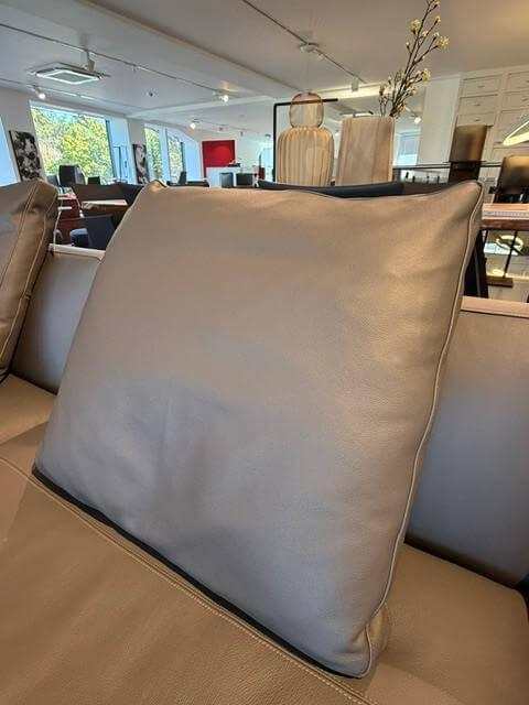 Poltrona Frau - Sofa Let It Be Large Leder SC 28-Seppia Braun Grau - 3