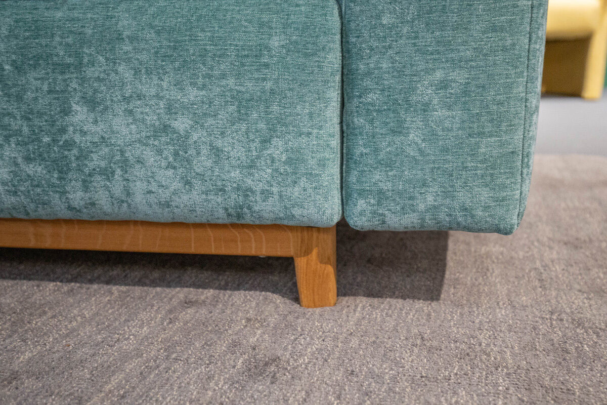 Signet - Sofa Isla Stoff Abby Petrol Blau Gestell Eiche Geölt  - 5