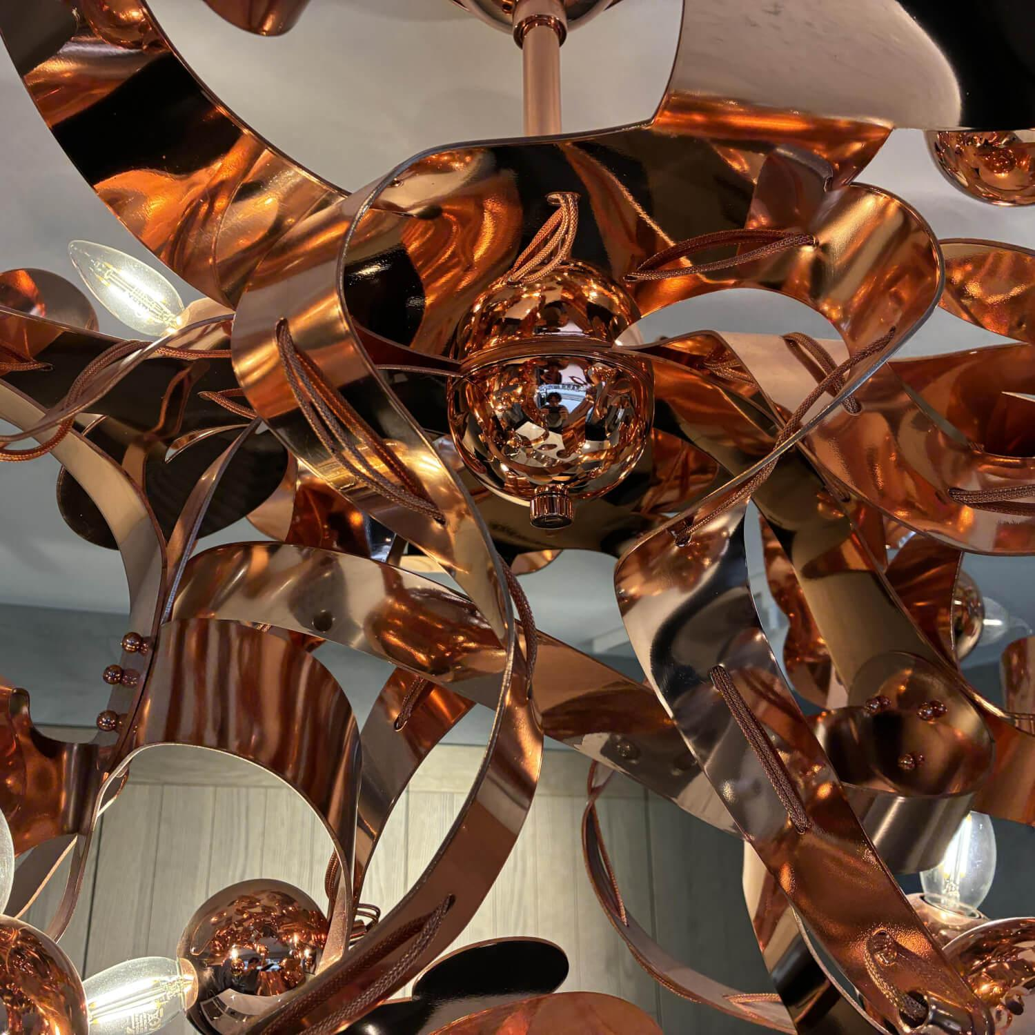 Brand van Egmond - Kronleuchter Kelp Chandelier Oval 013 Kupfer 140 - 7