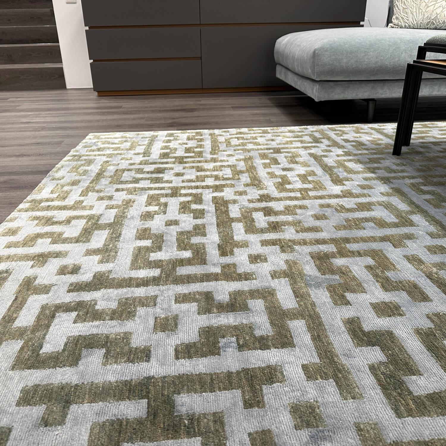 Domaniecki - Teppich 220x260 Janak Chari Naturitas Fine 100 DCI G NP Grün Grau Braun 220x260 - 6